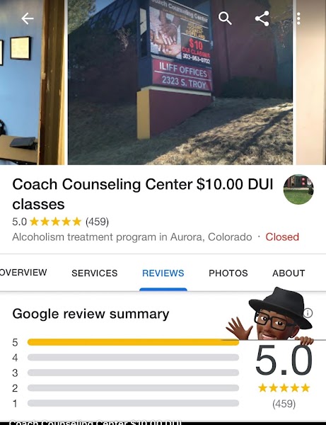 Coach Counseling Center $10.00 DUI classes
